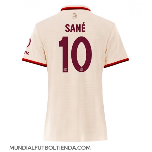 Camiseta Bayern Munich Leroy Sane #10 Tercera Equipación Replica 2024-25 para mujer mangas cortas